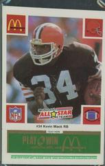 Kevin Mack [Green] #34 Football Cards 1986 McDonald's All Stars Prices