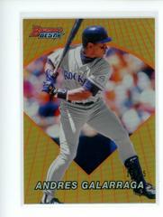 Andres Galarraga [Orange Refractor] #96BB-AG Baseball Cards 2016 Bowman's Best 1996 Prices