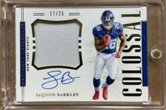 Saquon Barkley [Prime] Football Cards 2018 National Treasures Rookie Colossal Signatures Prices