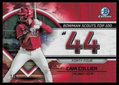 Cam Collier [Red] #BTP-44 Baseball Cards 2023 Bowman Scouts Top 100 Prices
