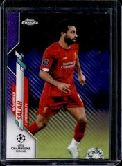 Mohamed Salah [Purple Carbon Fiber Refractor] Soccer Cards 2019 Topps Chrome UEFA Champions League Prices