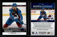 Alex Newhook #RA-9 Hockey Cards 2021 Upper Deck Credentials Rookie Arrivals Prices