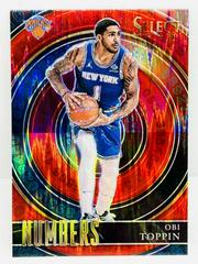 Obi Toppin [Red] Basketball Cards 2020 Panini Select Numbers Prices
