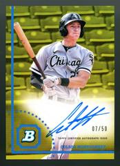 Colson Montgomery [Gold] #CPA-CMY Baseball Cards 2022 Bowman Heritage Chrome Prospect Autographs Prices