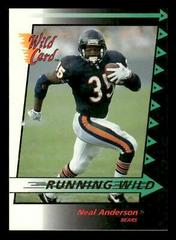 Neal Anderson Football Cards 1992 Wild Card Running Prices