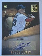 Royce Lewis [Gold] Baseball Cards 2022 Panini Capstone Rookie Autographs Prices