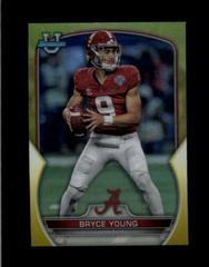 Bryce Young [Yellow] #1 Football Cards 2022 Bowman Chrome University Prices