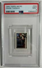 Frank Thomas #555 Baseball Cards 1992 Topps Micro Prices