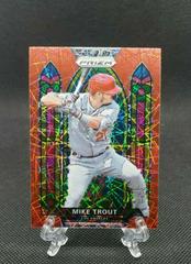 Mike Trout [Red Velocity] Baseball Cards 2021 Panini Prizm Stained Glass Prices