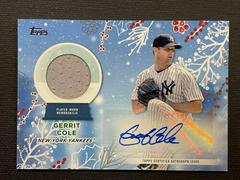 Gerrit Cole #WHAR-GC Baseball Cards 2023 Topps Holiday Autograph Relics Prices