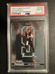 Joe Burrow #BTN-24 Football Cards 2020 Panini Playoff Behind the Numbers Prices