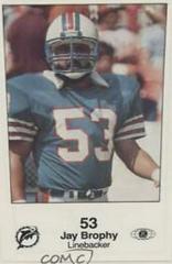 Jay Brophy #8 Football Cards 1985 Dolphins Police Prices