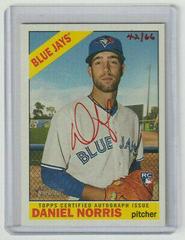 Daniel Norris [Red Ink] #DN Baseball Cards 2015 Topps Heritage Real One Autographs Prices