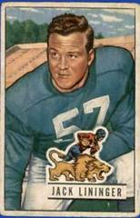 Jack Lininger #135 Football Cards 1951 Bowman Prices