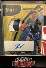 Ziaire Williams [Gold Disco Prizm] Basketball Cards 2021 Panini Select Rookie Jersey Autographs Prices