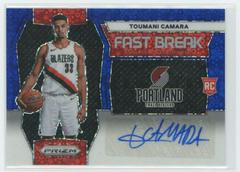 Toumani Camara [Blue] #9 Basketball Cards 2023 Panini Prizm Fast Break Rookie Autograph Prices