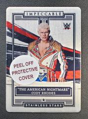 The American Nightmare Cody Rhodes Wrestling Cards 2022 Panini Impeccable WWE Stainless Stars Prices