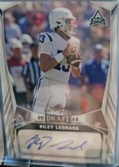 Riley Leonard #BA-RL2 Football Cards 2023 Leaf Draft Autographs Prices