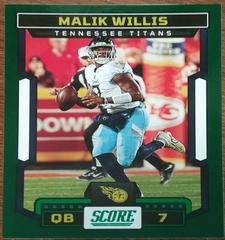Malik Willis [Green] #29 Football Cards 2023 Panini Score Prices
