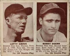 Lefty Grove, Bobby Doerr Baseball Cards 1941 Double Play Prices