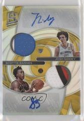 Josh Giddey, Scottie Barnes [Gold] #RDP-JSB Basketball Cards 2021 Panini Spectra Rookie Dual Patch Autographs Prices