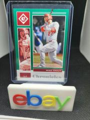Mike Trout [Green] Baseball Cards 2021 Panini Chronicles Prices