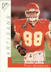 Tony Gonzalez [Player's Private Issue] Football Cards 2000 Topps Gallery Prices