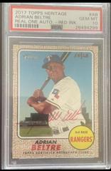 Adrian Beltre [Red Ink] #AB Baseball Cards 2017 Topps Heritage Real One Autographs Prices