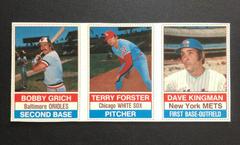 Bobby Grich, Dave Kingman, Terry Forster [Hand Cut Panel] Baseball Cards 1976 Hostess Prices