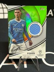 Phil Foden [Neon Green Foilboard] #TS-PF Soccer Cards 2023 Topps UEFA Club Superstar Relic Prices