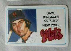 Dave Kingman Baseball Cards 1981 Perma Graphics Super Star Credit Card Prices