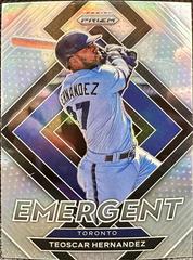 Teoscar Hernandez [Silver Prizm] #E-9 Baseball Cards 2022 Panini Prizm Emergent Prices