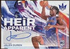 Jalen Duren [Sapphire] #HA-JDP Basketball Cards 2022 Panini Court Kings Heir Apparent Prices