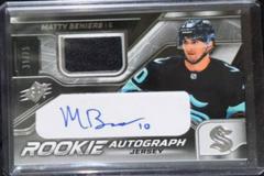 Matty Beniers [Jersey] #MB Hockey Cards 2022 SPx Rookie Autographs Prices
