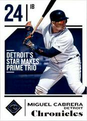 Miguel Cabrera Baseball Cards 2018 Panini Chronicles Prices