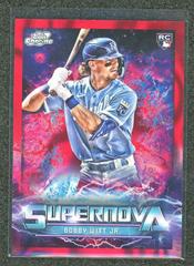 Bobby Witt Jr. [Red Flare] #SN-12 Baseball Cards 2022 Topps Cosmic Chrome Supernova Prices