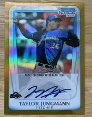 Taylor Jungmann [Gold Refractor] #BCAPTJ Baseball Cards 2011 Bowman Chrome Draft Prospect Autographs Prices