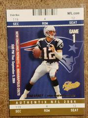 Tom Brady [Club Box Gold] Football Cards 2004 Fleer Authentix Prices