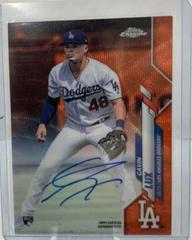 Gavin Lux [Orange Refractor] #RA-GL Baseball Cards 2020 Topps Chrome Rookie Autographs Prices