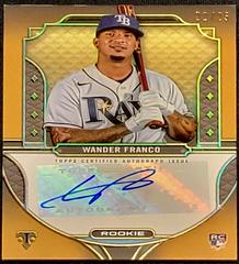 Wander Franco [Gold] #RA-OC Baseball Cards 2022 Topps Triple Threads Rookie Autographs Prices
