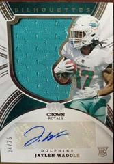 Jaylen Waddle #CRS-JWA Football Cards 2021 Panini Chronicles Crown Royale Silhouette Autographs Prices