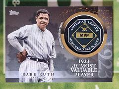 Babe Ruth [Gold] #MVP-BR Baseball Cards 2023 Topps Update MVP Medallion Prices