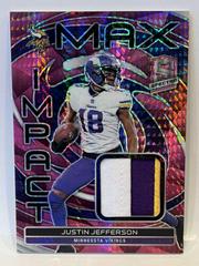 Justin Jefferson [Pink Neon] #33 Football Cards 2023 Panini Spectra Max Impact Prices