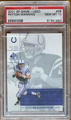 Peyton Manning #38 Football Cards 2001 SP Game Used Prices