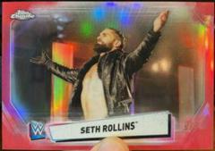 Seth Rollins [Red Refractor] Wrestling Cards 2021 Topps Chrome WWE Image Variations Prices