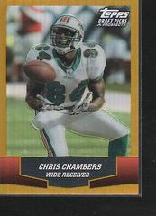 Chris Chambers [Gold Chrome Refractor] #3 Football Cards 2004 Topps Draft Picks & Prospects Prices