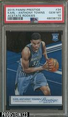 Karl Anthony Towns #34 Basketball Cards 2015 Panini Prestige Acetate Rookies Prices