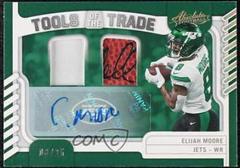 Elijah Moore [Material Autograph Prime] Football Cards 2022 Panini Absolute Tools of the Trade Double Prices
