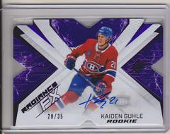 Kaiden Guhle [Purple Autograph] #RFX-69 Hockey Cards 2022 SPx Radiance FX Prices