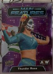 Thunder Rosa [Purple] Wrestling Cards 2022 Upper Deck AEW Main Features Prices